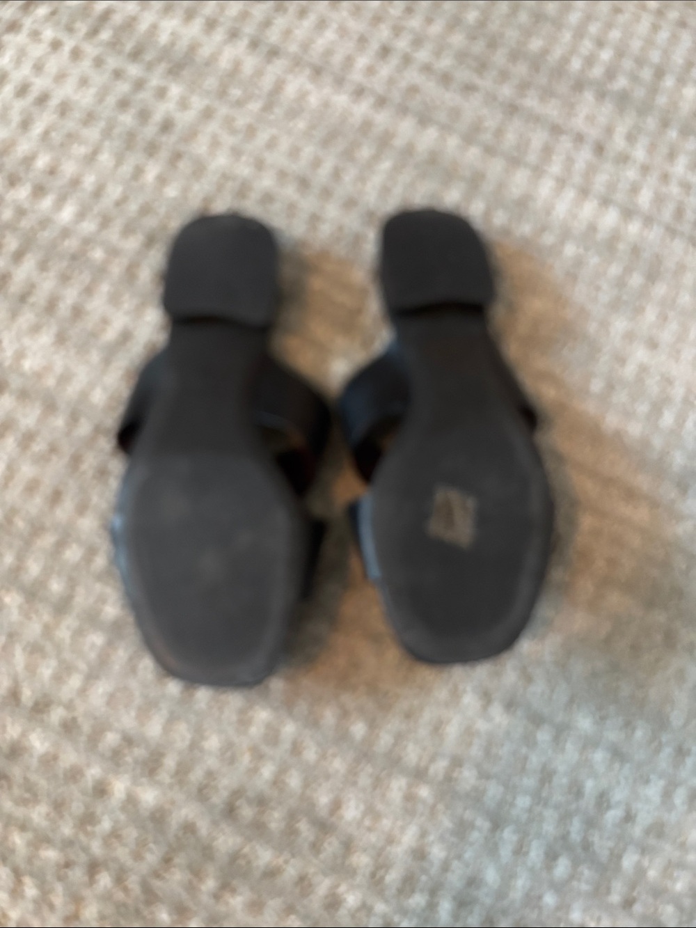 Tory Burch Black Leather Miller Logo Slide Sandals - Picture 2 of 2